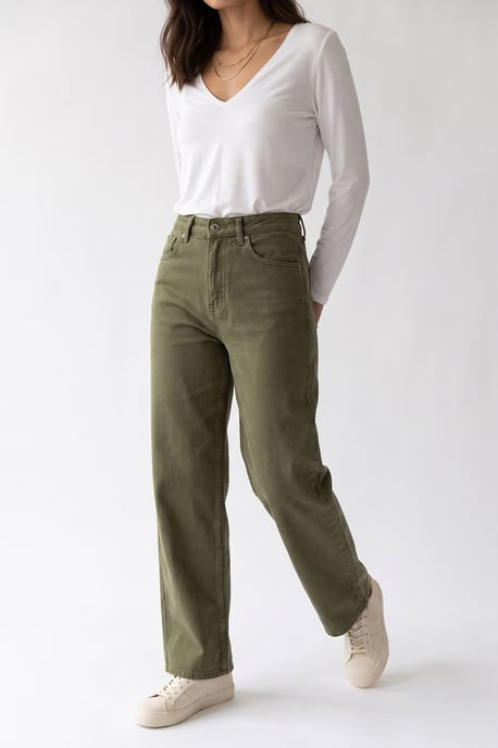 Damen gerade geschnittene Hose - Image 2