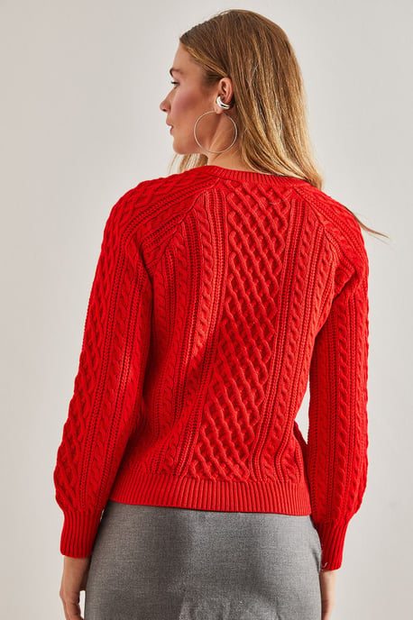 Strickpullover mit Knopfkragen - Image 5