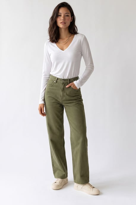 Damen gerade geschnittene Hose - Image 3