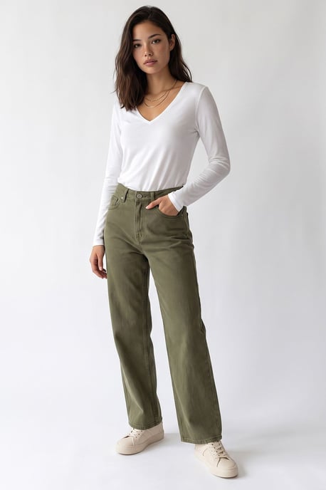 Damen gerade geschnittene Hose - Image 4