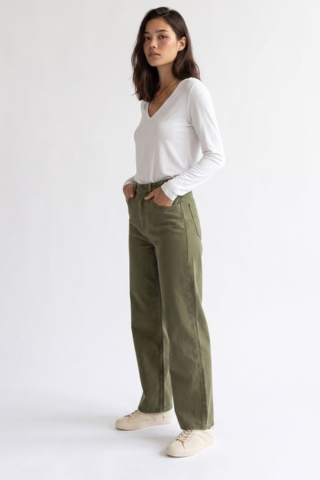 Damen gerade geschnittene Hose - Image 5
