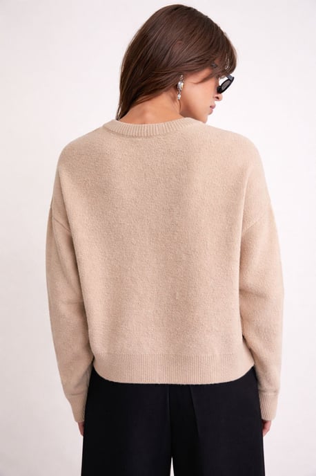 Geknöpfte gerippte Strickjacke - Image 6