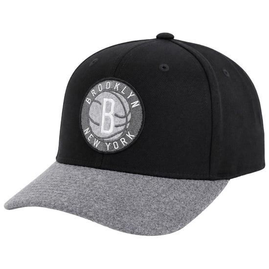 Mitchell & Ness NBA Brooklyn Nets Greytone Fleece Schwarze Cap - Image 1