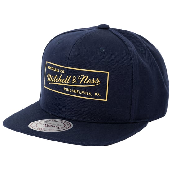 Mitchell & Ness Raised Perimeter Marineblau Cap - Image 1