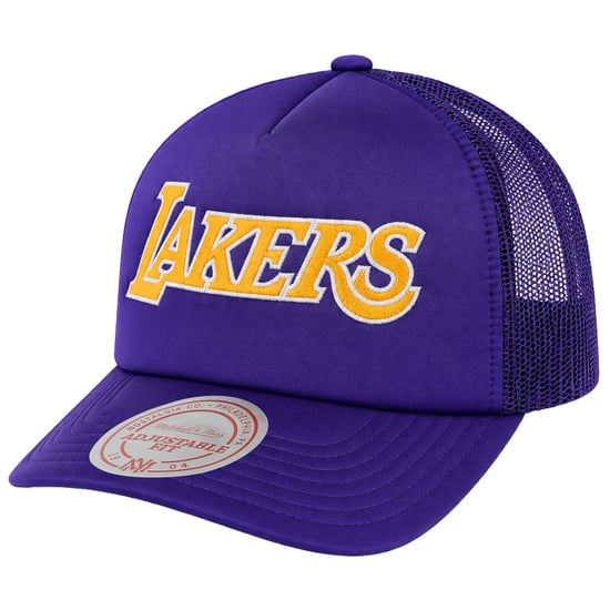 Mitchell & Ness NBA Los Angeles Lakers Satin Trucker Lila Cap - Image 1