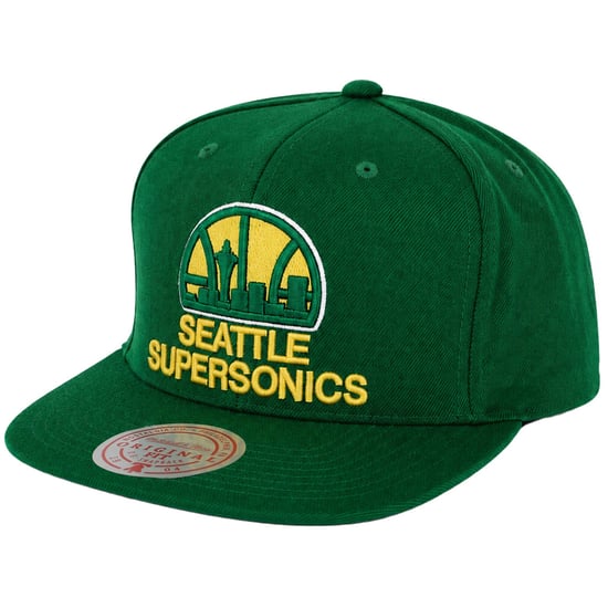 Mitchell & Ness NBA Seattle Supersonics Team Ground Grüne Kappe - Image 1