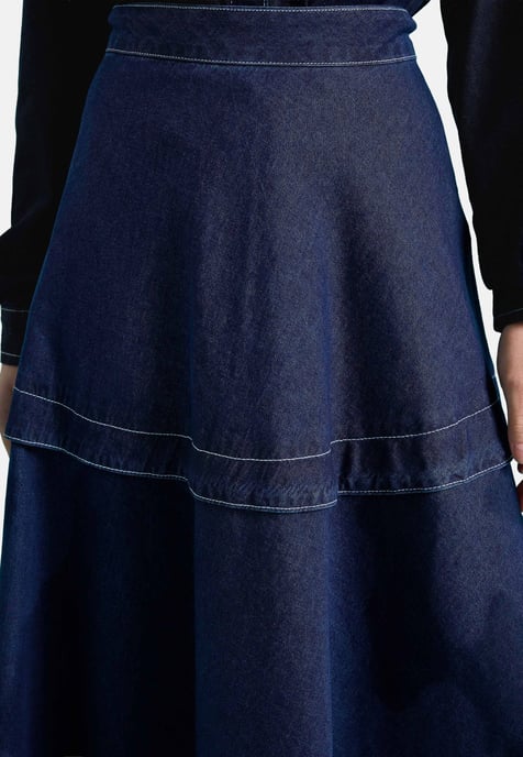 Benin Denim Skirt Benin - Image 2