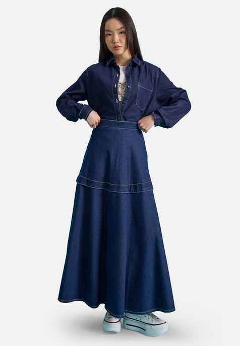 Benin Denim Skirt Benin - Image 5