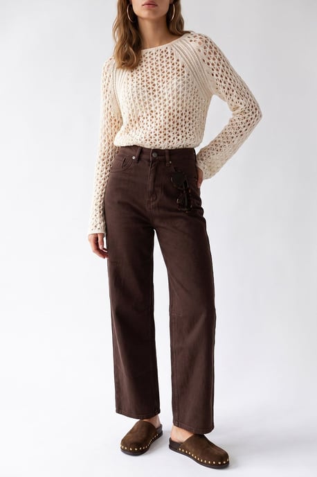 Damen gerade geschnittene Hose - Image 2