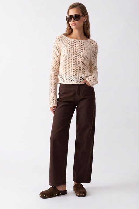Damen gerade geschnittene Hose - Image 4