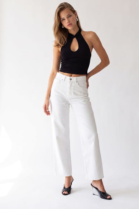 Damen gerade geschnittene Hose - Image 1