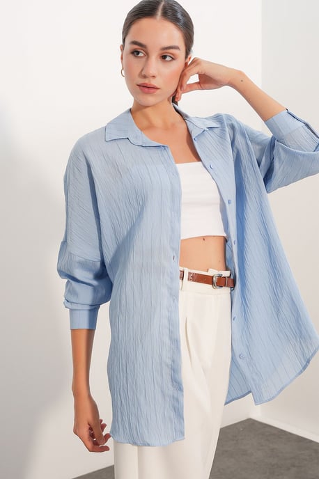 Damen Viskose Nylon Hemd - Image 3