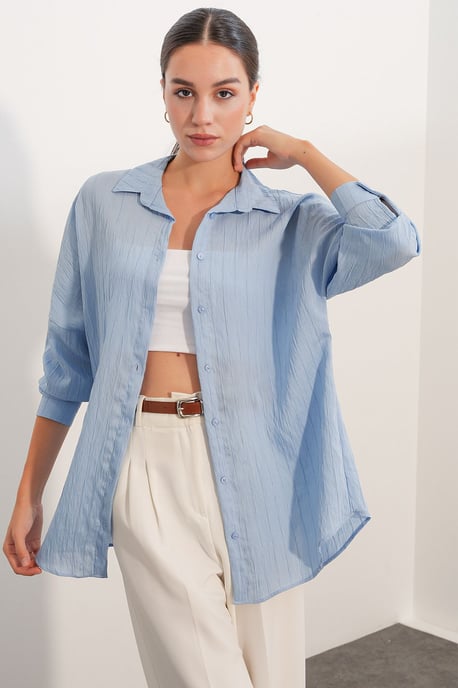 Damen Viskose Nylon Hemd - Image 4