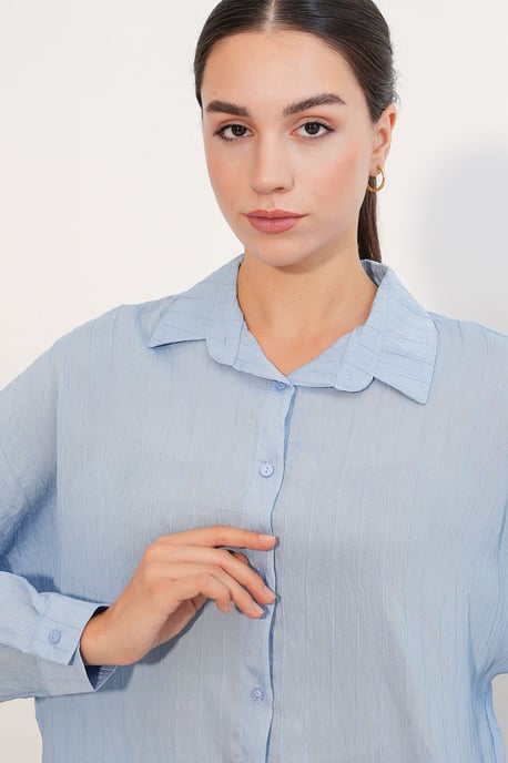 Damen Viskose Nylon Hemd - Image 5