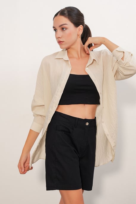 Damen Viskose Nylon Hemd - Image 4