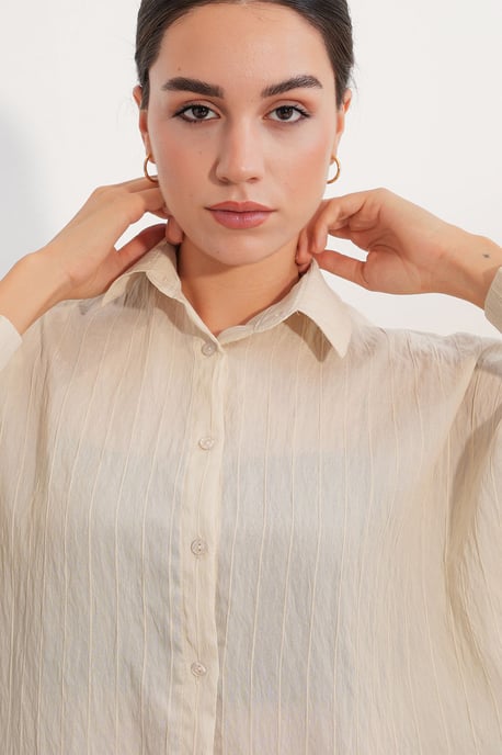 Damen Viskose Nylon Hemd - Image 5