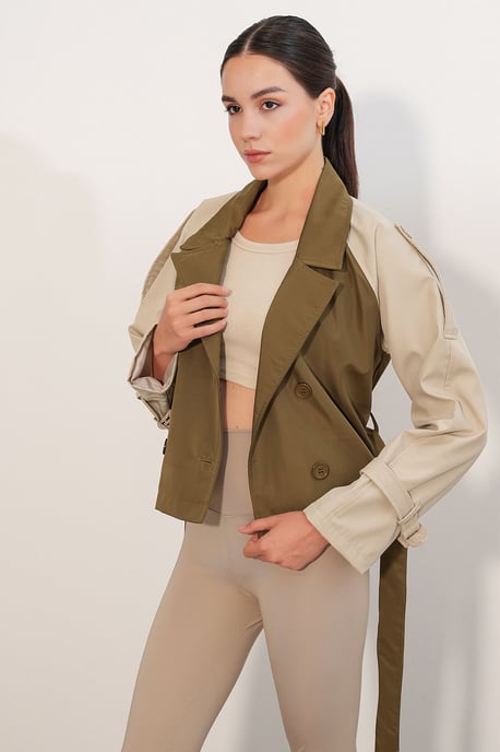 Kurzer Wickelmantel - Image 4