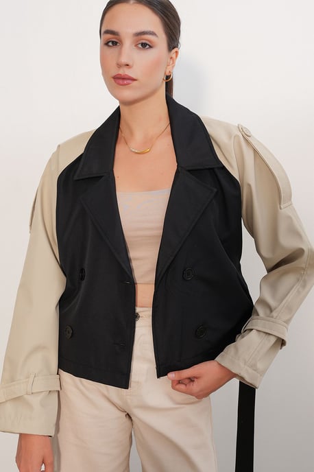 Kurzer Wickelmantel - Image 2