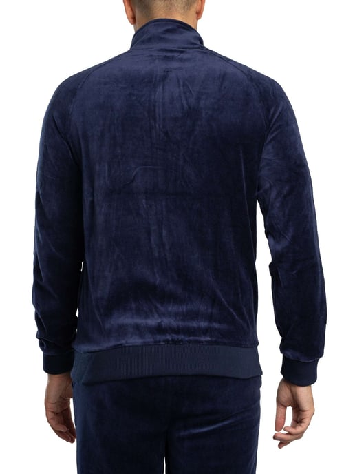 Sergio Tacchini Court Trainingsjacke Aus Velours, Blau - Image 3