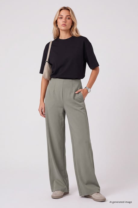 Damen gerade geschnittene Hose - Image 1