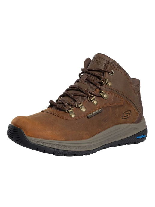 Skechers Wasserdichte Meroe-Stiefel Zum Hineinschlüpfen In Entspannter Passform, Braun - Image 1