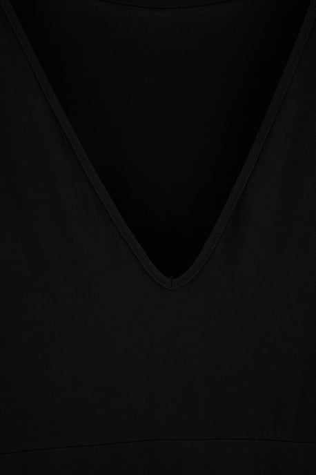 Trendyol Curve Damen Midi-Bodycon-Kleid, einfarbig, große Größen - Schwarz - Image 5
