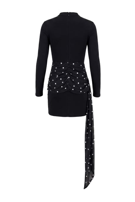 TRENDYOLMİLLA Damen Schwarz Einfarbig Kurz / Mini Lang Bodycon Kleider - Image 2