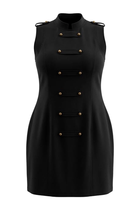 Trendyol Curve Damen Schwarz Einfarbig Kurz / Mini Ärmellos A-Linie Große Größen Kleid - Image 5
