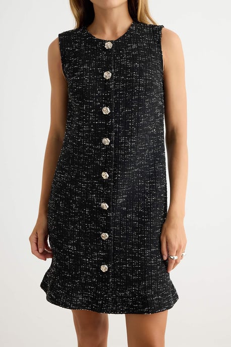 TRENDYOLMİLLA Damen Schwarz Einfarbig Kurz / Mini Ärmellos A-Linie Kleider - Image 2
