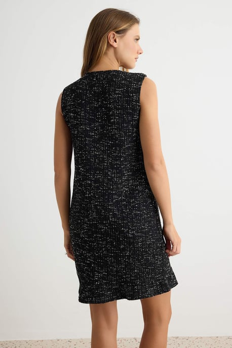 TRENDYOLMİLLA Damen Schwarz Einfarbig Kurz / Mini Ärmellos A-Linie Kleider - Image 3