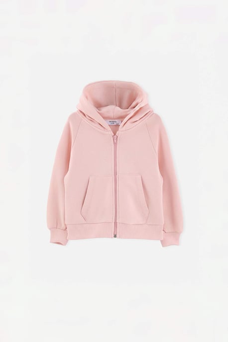 TRENDYOLKIDS Mädchen Rosa Einfarbig Lang, Regular Fit Sweatshirts - Image 5