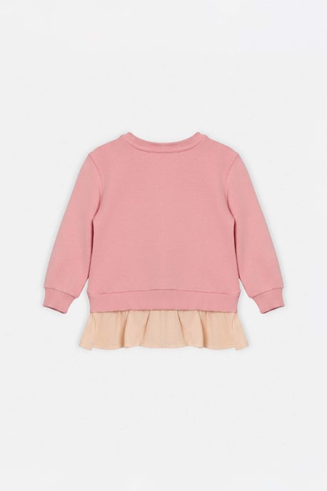 TRENDYOLKIDS Mädchen Rosa Mit Grafikprint Lang, Regular Fit Sweatshirts - Image 5