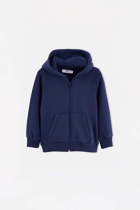 TRENDYOLKIDS Mädchen Dunkelblau Einfarbig Lang, Regular Fit Sweatshirts - Image 5