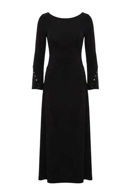 Trendyol Modest Damen Schwarz Einfarbig Maxi Lang A-Linie Modest Kleider - Image 3