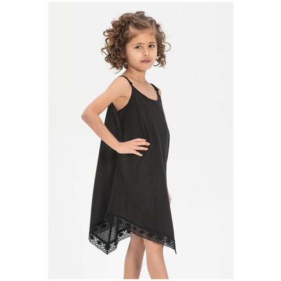 Çağla Şile Stoff Mädchen Sommerkleid Schwarz - Image 2