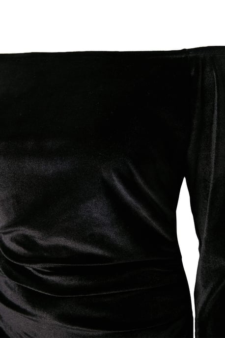 Trendyol Curve Damen Schwarz Einfarbig Maxi Lang Bodycon Große Größen Kleid - Image 5