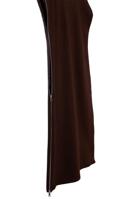 TRENDYOLMİLLA Damen Braun Einfarbig Midi Ärmellos Etui-Schnitt Kleider - Image 4