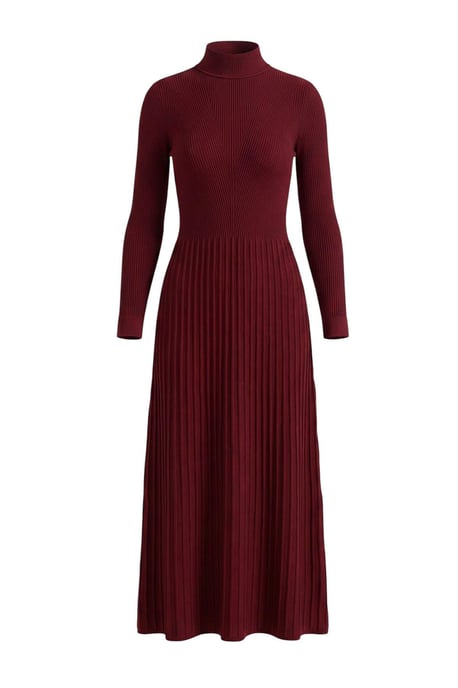 Trendyol Modest Damen Bordeaux Einfarbig Maxi Lang A-Linie Modest Kleider - Image 4