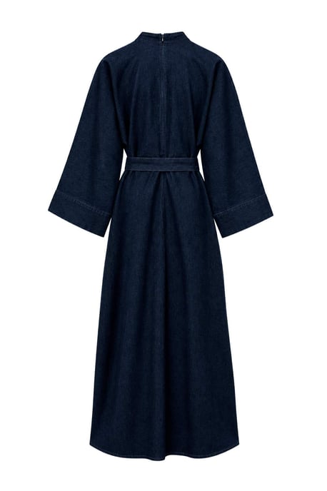 TRENDYOLMİLLA Damen Blau Einfarbig Maxi Lang A-Linie Kleider - Image 2