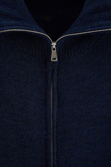 TRENDYOL MAN Herren Dunkelblau Einfarbig Lang, Oversize Cardigans - Image 5