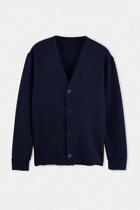 TRENDYOL MAN Herren Dunkelblau Einfarbig Lang, Regular Fit Cardigans - Image 3