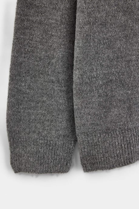 TRENDYOL MAN Herren Grau Einfarbig Lang, Regular Fit Cardigans - Image 3
