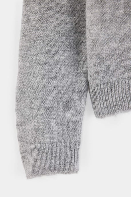 TRENDYOLKIDS Mädchen Grau Bestickt Lang, Oversize Cardigans - Image 5