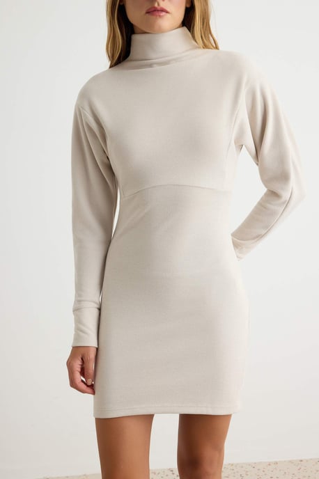 Trendyol Damen kurzes/mini bodycon-kleid - Wollweiß - Image 2