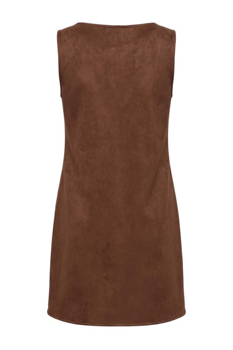 TRENDYOLMİLLA Damen Braun Einfarbig Kurz / Mini Ärmellos A-Linie Kleider - Image 2