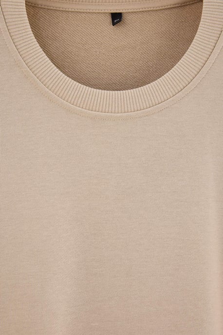 TRENDYOL MAN Herren Grau Einfarbig Lang, Oversize Große Größen Sweatshirts - Image 4