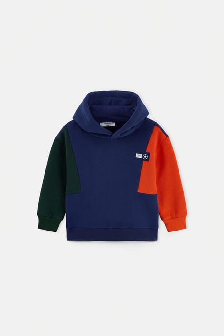 TRENDYOLKIDS Jungen Dunkelblau Mit Grafikprint Lang, Regular Fit Sweatshirts - Image 1
