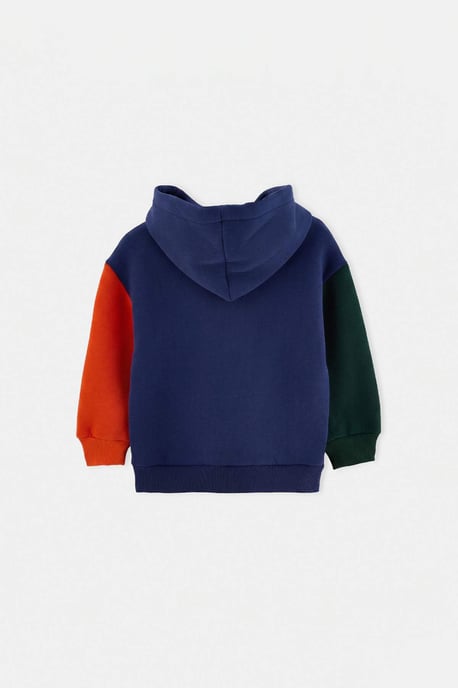 TRENDYOLKIDS Jungen Dunkelblau Mit Grafikprint Lang, Regular Fit Sweatshirts - Image 3