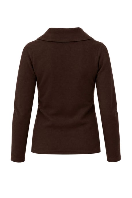 TRENDYOLMİLLA Damen Braun Bestickt Lang, Regular Fit Sweatshirts - Image 2