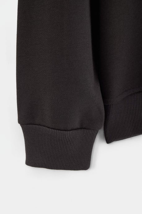 TRENDYOL MAN Herren Grau Mit Slogan Lang, Oversize Sweatshirts - Image 2